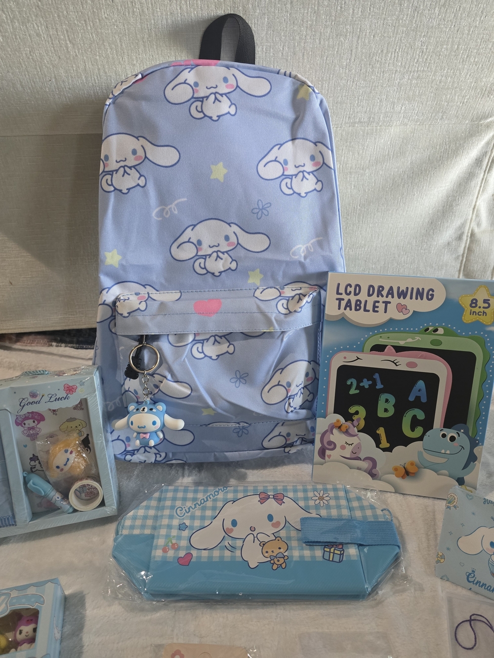 Sanrio Cinnamoroll Back to School Mega Bundle - Backpack Stationery Drawing Pad - Picture 2 of 7